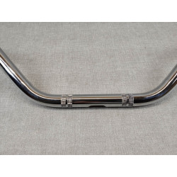 Guidon haut adaptable diamètre 22mm avec lumières usinées pour passage des cabl
