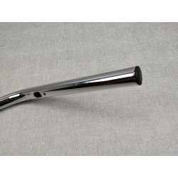 Guidon haut adaptable diamètre 22mm avec lumières usinées pour passage des cabl