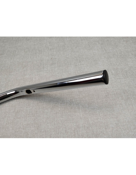 Guidon haut adaptable diamètre 22mm avec lumières usinées pour passage des cabl