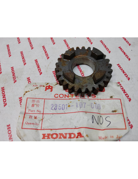 Pignon 5eme sur arbre primaire 26dts NOS CB125S/S1 HONDA 23501-107-000 NOS