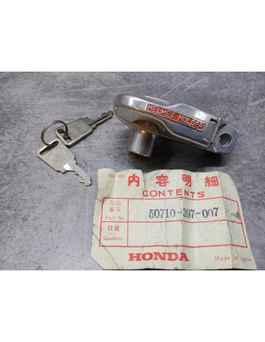 Serrure antivol casque / pontet guidon CG125/K1/B/E CD50P/K1 HONDA 50710-397-007
