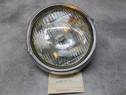 Optique phare avant complet CB125B6 CB175 CB200 CB350 CB450 HONDA 33100-292-674