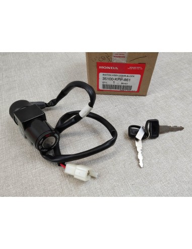 contacteur à clé avec 2 clefs CBR125 2004/2006 neuf origine HONDA 35100-KPP-861