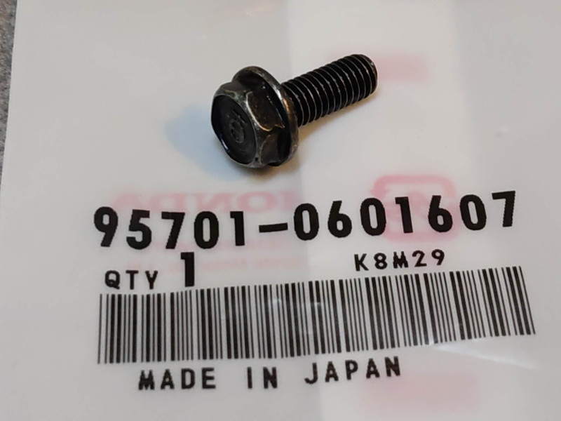 Vis à tête hexagonale épaulée 6x16 HONDA 95701-0601607