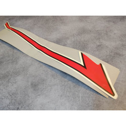 Décor autocollant incomplet DR (seulement bande du bas) HONDA 87128-415-300ZEINC