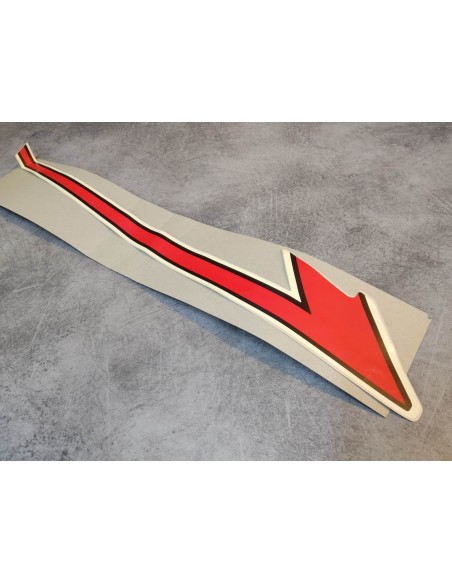 Décor autocollant incomplet DR (seulement bande du bas) HONDA 87128-415-300ZEINC