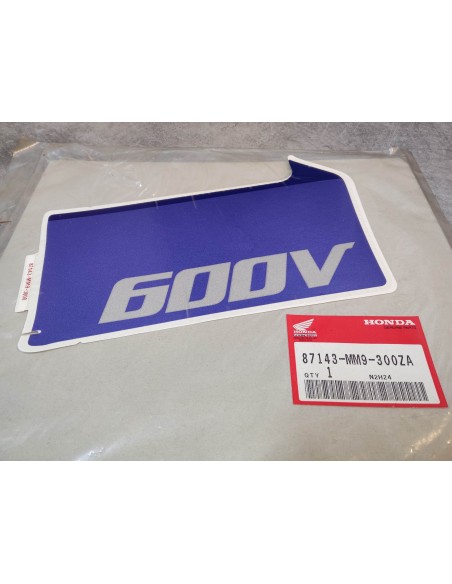 Décor de carénage coté droit type1.2 de XL600VH 87 HONDA 87143-MM9-300ZA