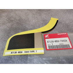 Décor autocollant auvent lateral droit XL600V TRANSALP 93 HONDA 87136-MS6-700ZA