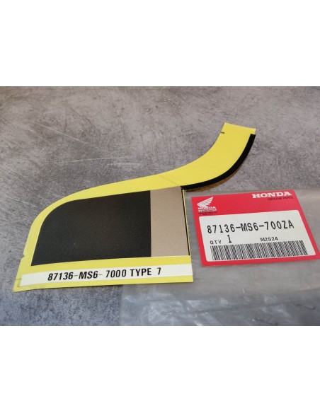 Décor autocollant auvent lateral droit XL600V TRANSALP 93 HONDA 87136-MS6-700ZA