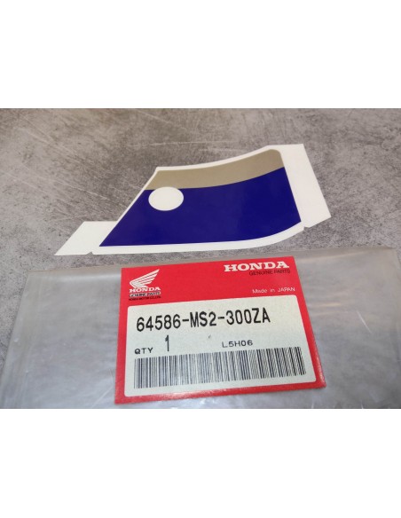 Décor autocollant carénage latéral CBR1000F 1989 HONDA 64586-MS2-300ZA