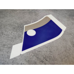 Décor autocollant carénage latéral CBR1000F 1989 HONDA 64586-MS2-300ZA