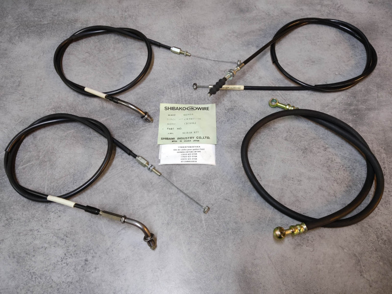 Kit cables pour guidon haut adaptable CB750K CB750C HONDA 17900CB750KCB750CA