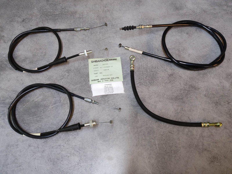 Kit cables guidon adaptable CB900F HONDA 17900CB900F