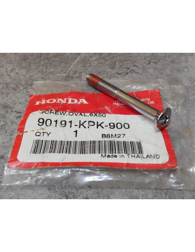 Vis à tête bombée cruciforme filtage rouge 6x50mm HONDA 90191-KPK-900