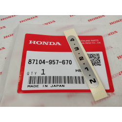 Autocollant vitesses 4.3.2.1.N ATC110/70 TRX70/90 HONDA 87104-957-670