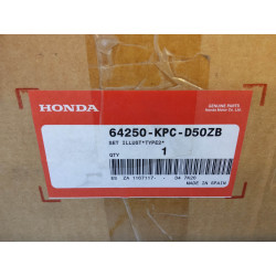 Pare brise HONDA XL125VC Varadero 64250-KPC-D50ZB
