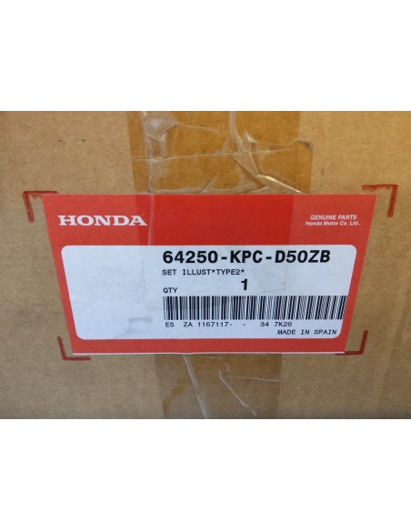 Pare brise HONDA XL125VC Varadero 64250-KPC-D50ZB