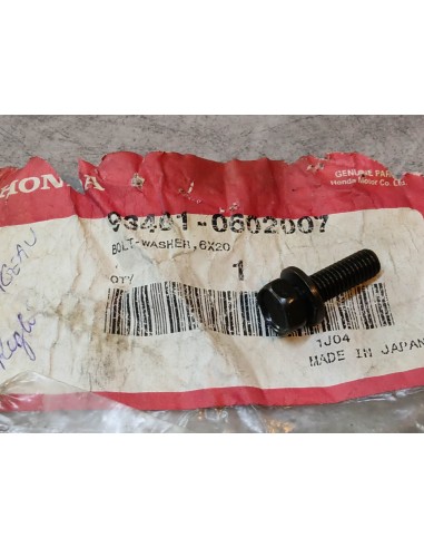 Vis à tête hexagonale + rondelle 6x20 HONDA 93401-0602007