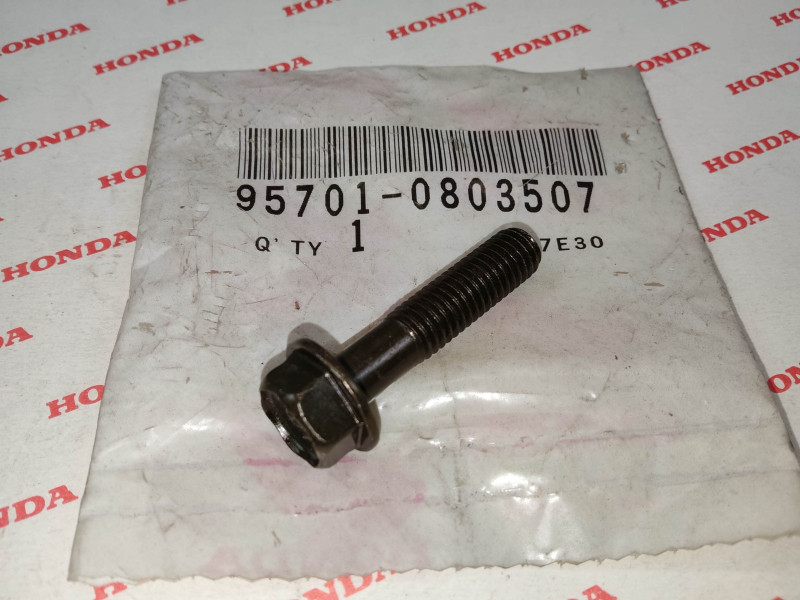 Vis hexagonale épaulée noire 8x35 mm Honda 95701-0803507