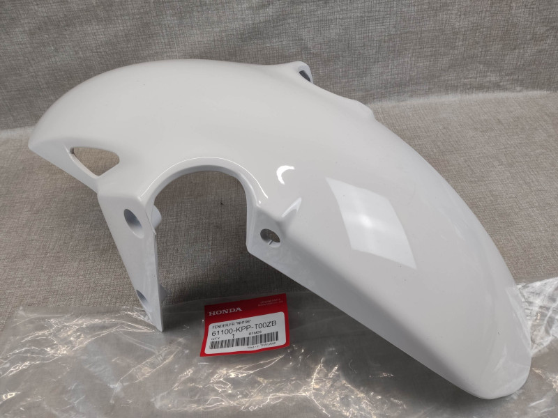 Garde boue avant blanc CBR125 2011/2015 neuf origine HONDA 61100-KPP-T00ZB