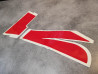 Décor autocollant NOS CBR600F HURRICANE 95 HONDA 64308-MAL-60ZCNOS