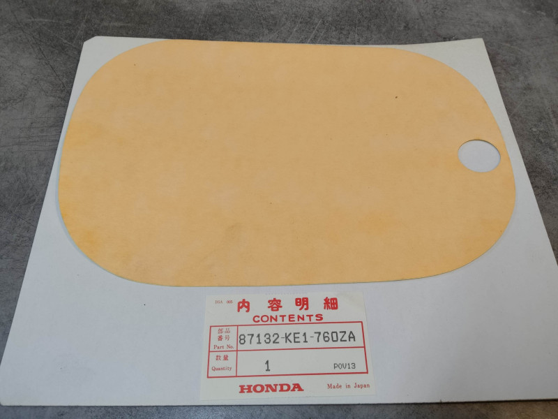 Décor autocollant droit de cache type A de MTX125 MTX200 HONDA 87132-KE1-760ZA