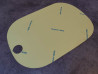 Décor autocollant droit de cache type A de MTX125 MTX200 HONDA 87132-KE1-760ZA