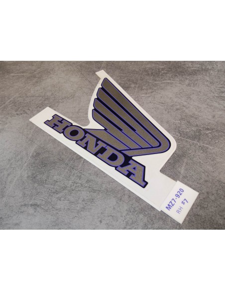 Décor autocollant reservoir droit VFR750F 96/97 HONDA 17531-MZ7-920ZA