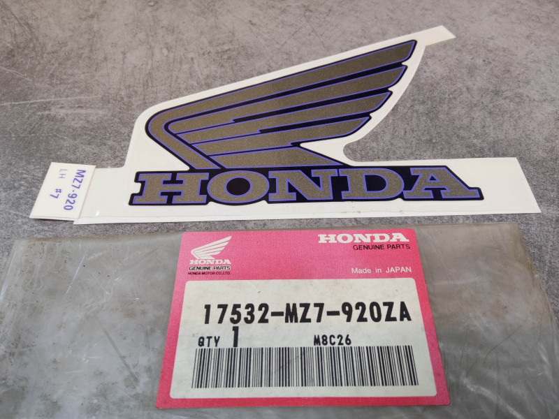 Décor autocollant VFR750F 96/97 HONDA 17532-MZ7-920ZA