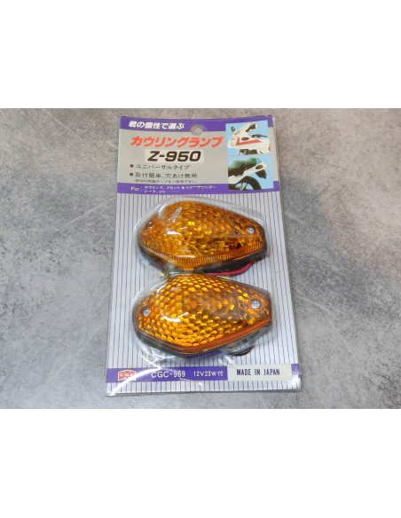 2 clignotants goutte d'eau pour carénage vintage ADAPTABLE HONDA 33400-Z-900