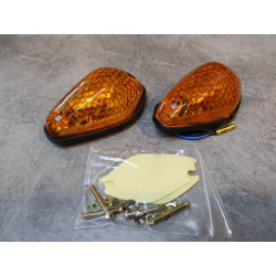 2 clignotants goutte d'eau pour carénage vintage ADAPTABLE HONDA 33400-Z-900