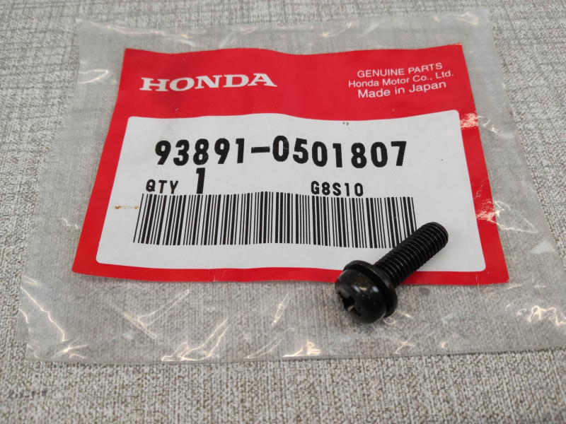 Vis Cruciforme Rondelle Noire 5x18 Honda 93891-0501807