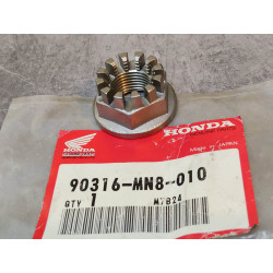 Ecrou roue arrière NT400 88/89 NT650 88/89 NTV600 NTV650 HONDA 90316-MN8-010