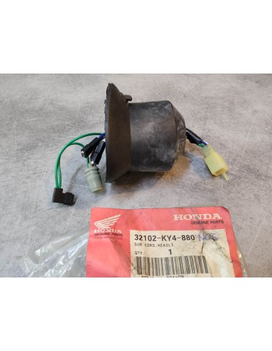 Faisceau feu avant + cache caoutchouc ampoule NSR125R HONDA 32102-KY4-880NOS