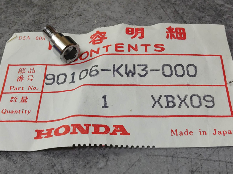 Vis spéciale à clé Allen NX250 /E HONDA 90106-KW3-000