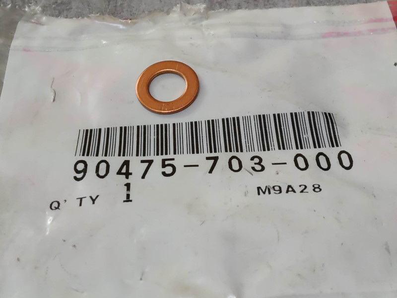 Rondelle cuivre D8mm HONDA 90475-703-000