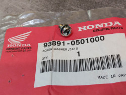 Vis cruciforme 5x10 et rondelle HONDA 93891-0501000