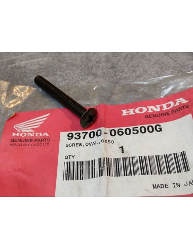 Vis cruciforme M6x50 tète fraisée bombée noire HONDA 93700-060500G
