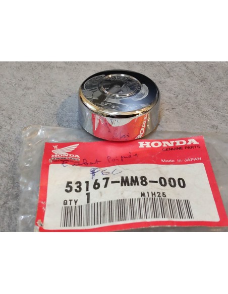 Bouchon chromé de poignée F6C 1500 GL1800 VTX1300 HONDA 53167-MM8-000