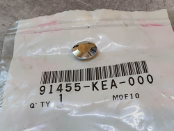 Bouchon chromé de tete de vis BTR D 8 mm HONDA 91455-KEA-000