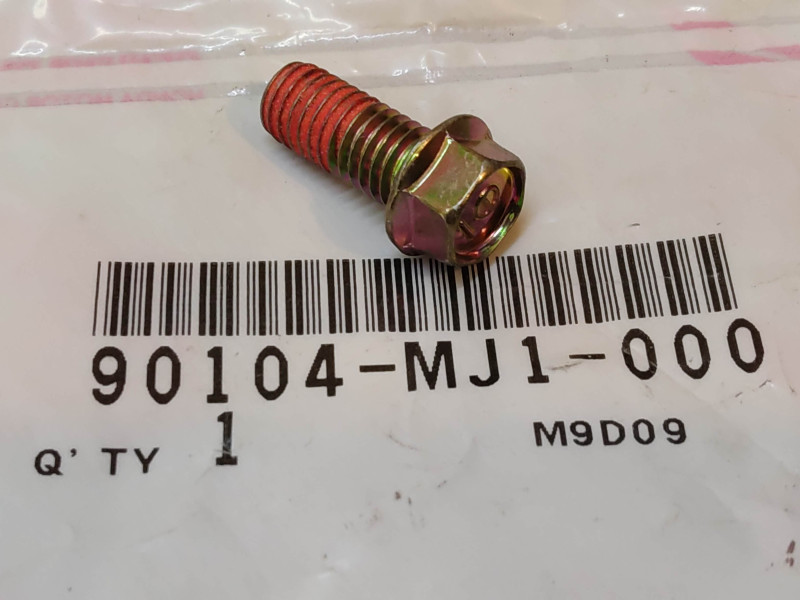 Vis à tête hexagonale filetage rouge 8x19 mm HONDA 90104-MJ1-000
