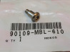 Vis à tête cylindrique BTR 5x15.5 mm HONDA 90109-MBL-610