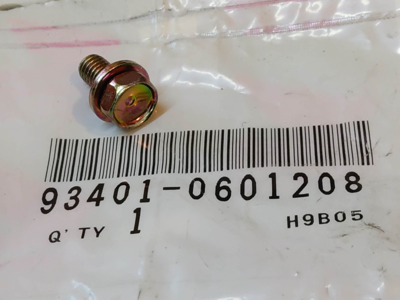 Vis 6x12 mm et rondelle HONDA 93401-0601208