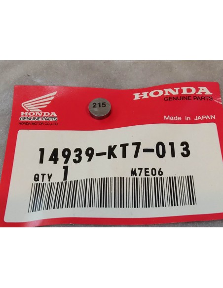Pastille de réglage soupape diamètre 7.48 épaisseur 2.15 mm HONDA 14939-KT7-013