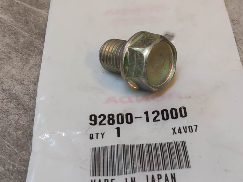 Vis de vidange du carter d'huile filetage 12x150 mm HONDA 92800-12000