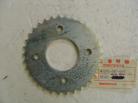 Couronne 34 dents Honda H100SG CG125 - Réf. 41201397600