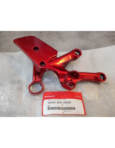 Porte repose pied principal rouge (R320P) CB1000R/RA 09-11 HONDA 50655-MFN-D00ZD