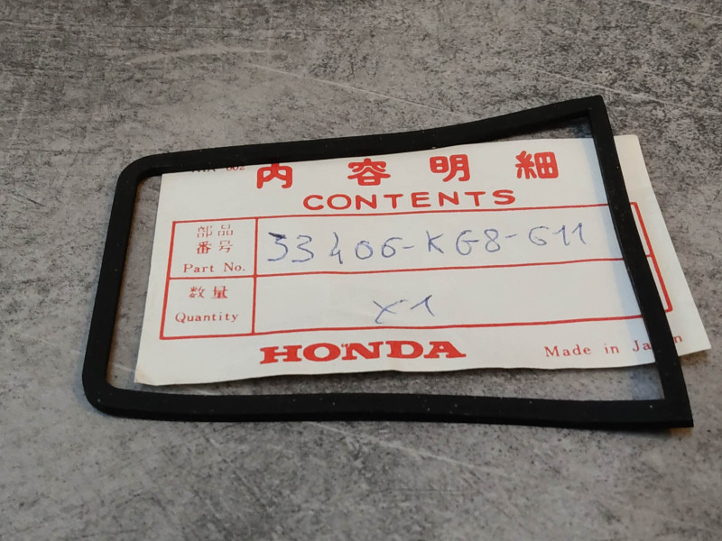 Joint caoutchouc clignotant NH80 83/84 NH125 83/86 HONDA 33406-KG8-611