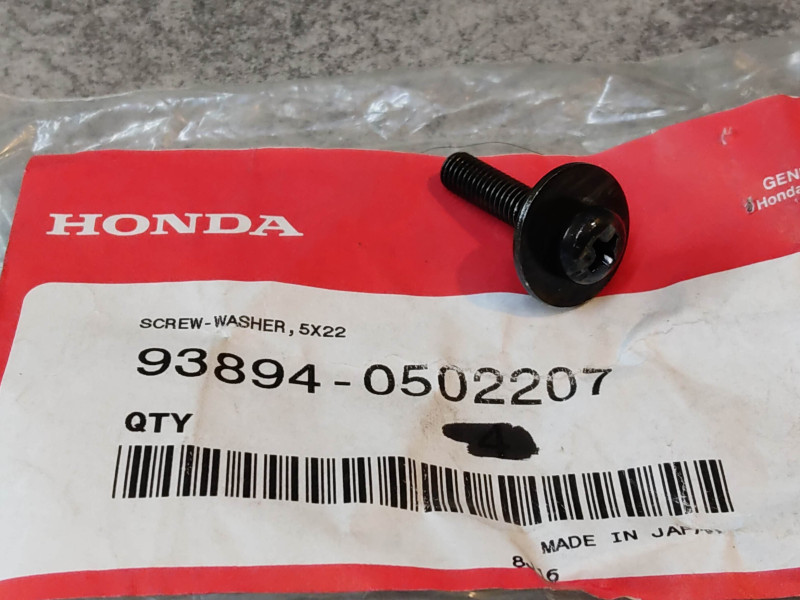 Vis Cruciforme 5x22 mm + Rondelle Honda 93894-0502207