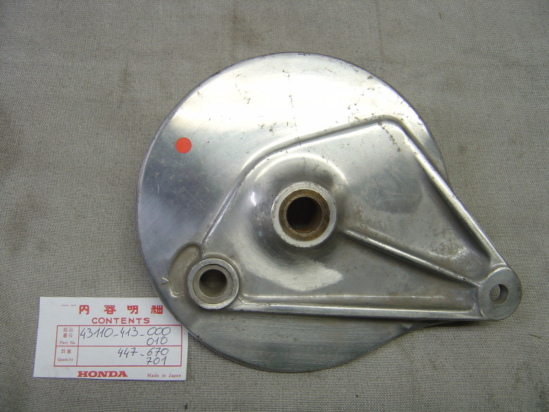 Flasque Frein Arrière Honda CB250N CB400N - Réf. 43110413000